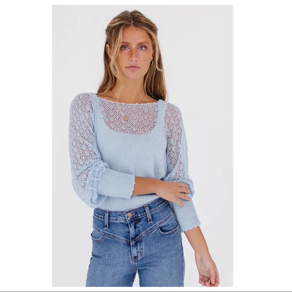 FREE PEOPLE BOHO PULLOVER LUXE KNIT SWEATER A3C - Picture 11 of 16
